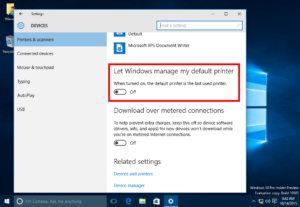 How to stop Windows 10 from changing the default printer