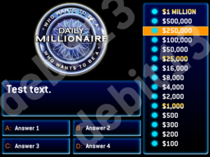 Daily Millionaire Template Millionaire Fans